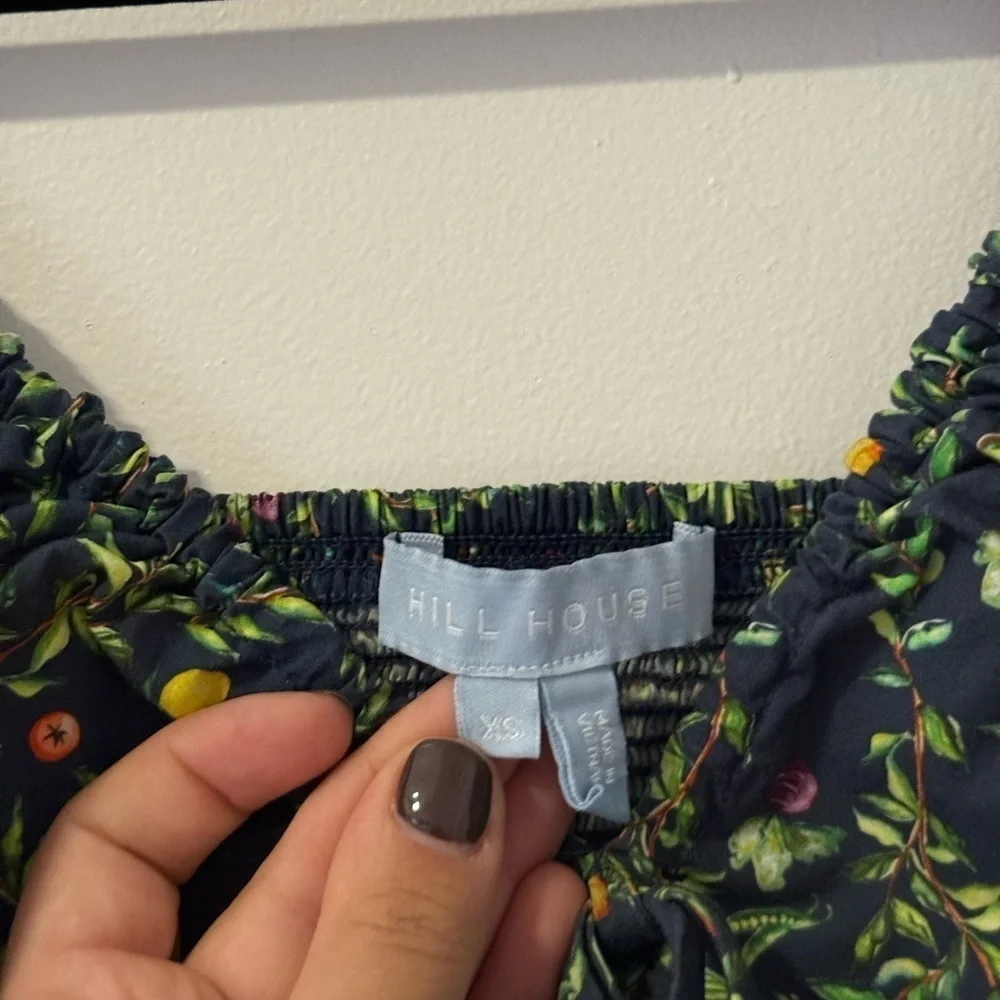 Hill House Home Alexa Top in Midnight Garden Print
